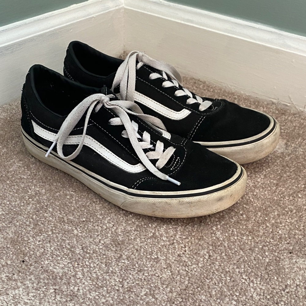 Vans Classic Black with White Stripe Sneakers